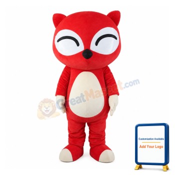 Super Cute Cartoon Red Fox Mascot Costume For Party