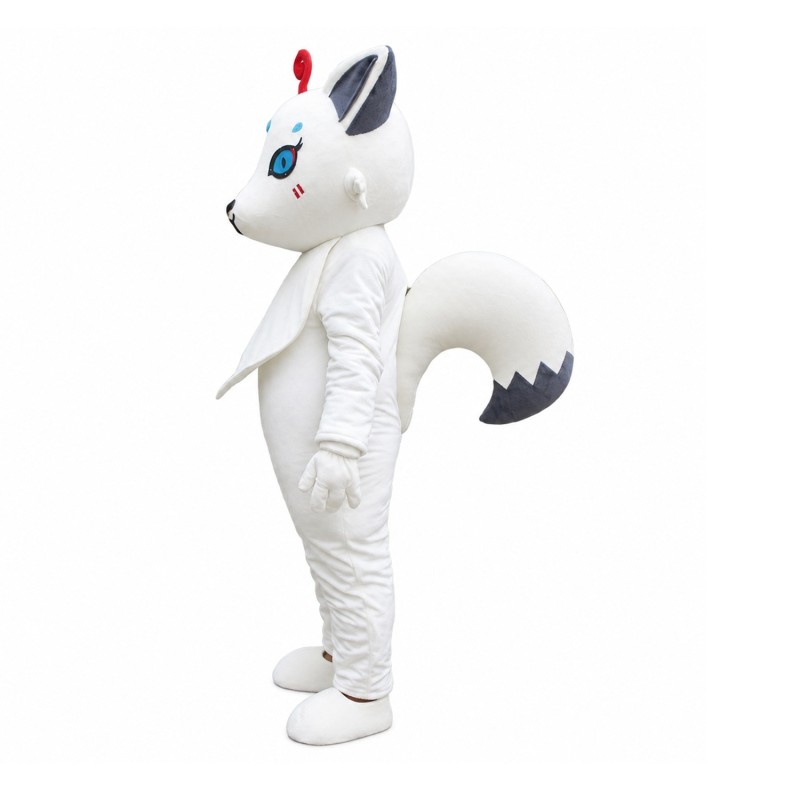 Professional New Kind Cartoon White Fox Mascot Costume