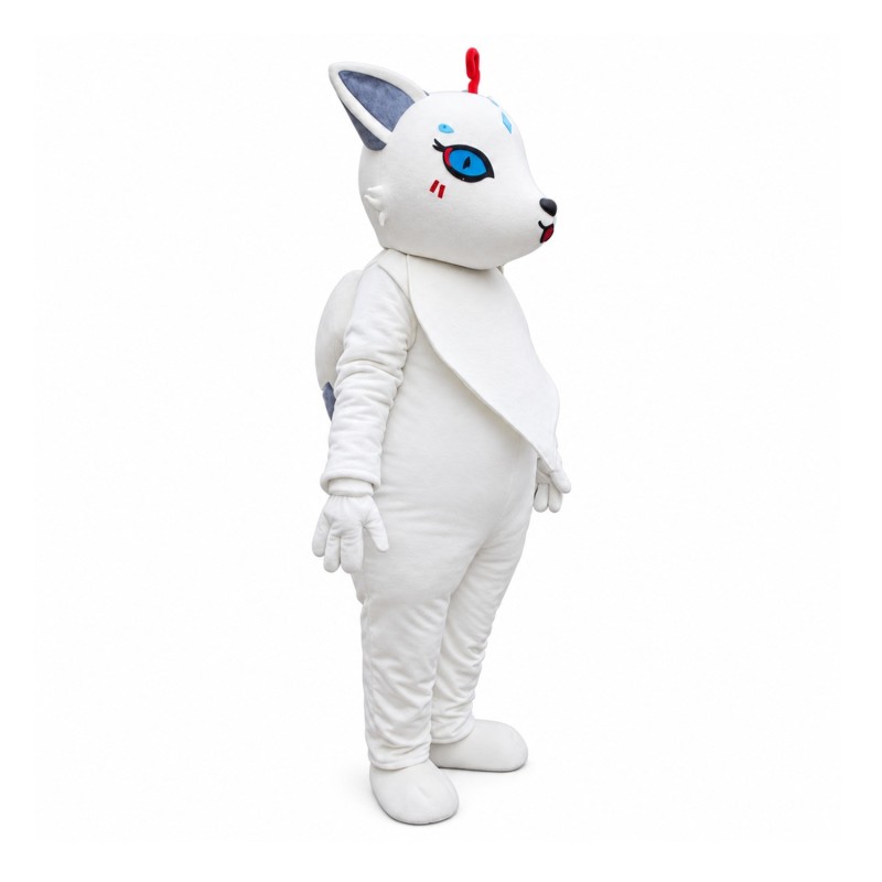 Professional New Kind Cartoon White Fox Mascot Costume