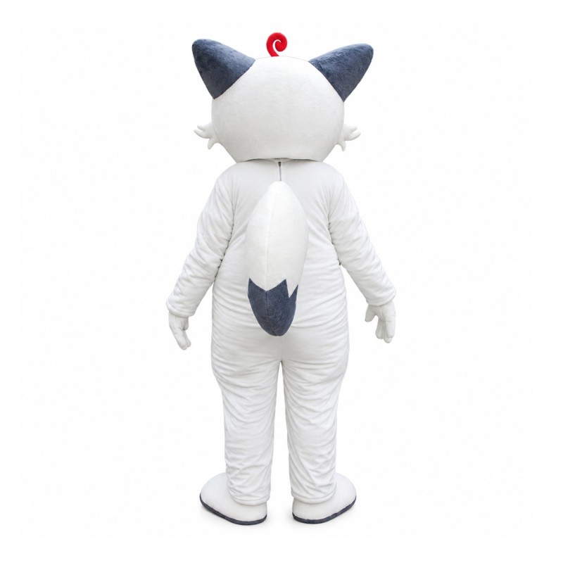 Professional New Kind Cartoon White Fox Mascot Costume