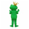 Funny Smiling Frog With Crown Mascot Costume For Adult