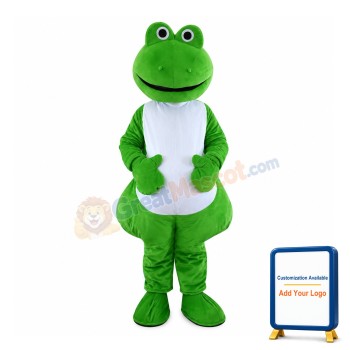 Cartoon Plush Frog Mascot Costume