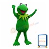 Happy Smiling Frog Mascot Costume