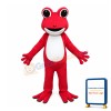 Fancy Cute Pink Frog Mascot Costume