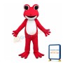 Fancy Cute Pink Frog Mascot Costume