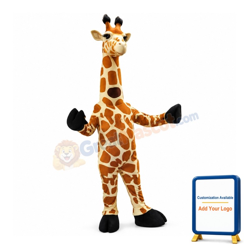 Classic Cartoon Giraffe Mascot Costume