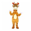 New Funny Super Cute Giraffe With Glasses Mascot Costume