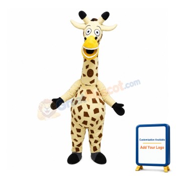 Funny Cute Cartoon Milky Giraffe Mascot Costume For Adult