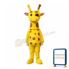 Cute Plush Yellow Giraffe Mascot Costume