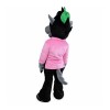Friendly Wolf With Red Top Mascot Costume