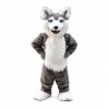 Long Fur Cartoon Wolf Mascot Costume