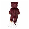 Long Fur Brown & White Wolf Mascot Costume