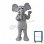 Funny Grey Elephant Mascot Costume