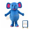 Super Cute Blue Elephant Baby Mascot Costume For Activity