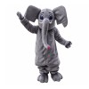 Cartoon Grey Elephant Mascot Costume