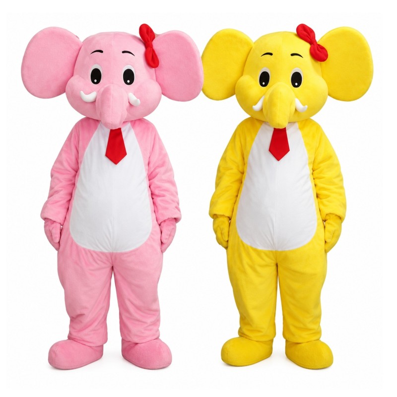 Hot Sale Colorful Cartoon Elephant Mascot Costume