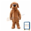 Adult Cartoon Polite Brown Dog Mascot Costume