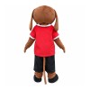Unisex Super Cute Brown Dog With Red Top Mascot Costume