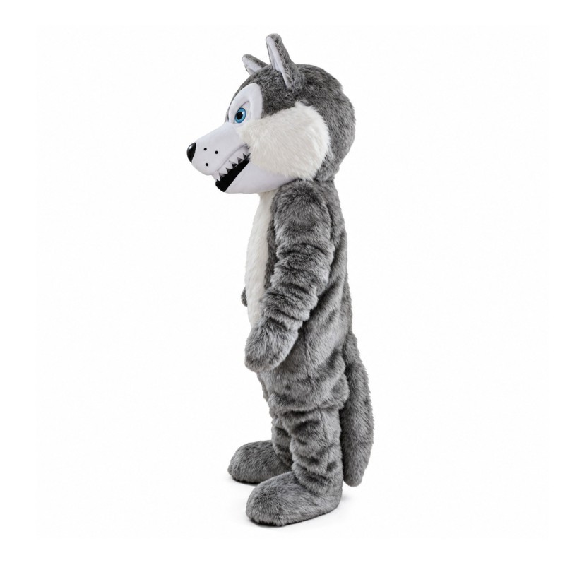 Gray Dog Mascot Costume