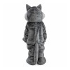 Gray Dog Mascot Costume