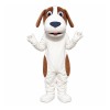 Lovely White & Brown Dog Mascot Costume