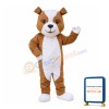 Friendly Brown & White Dog Mascot Costume