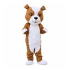 Friendly Brown & White Dog Mascot Costume