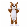 Friendly Brown & White Dog Mascot Costume