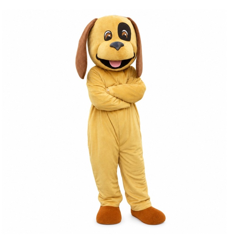 So Cute Cartoon Long Ears Brown Dog Mascot Costume