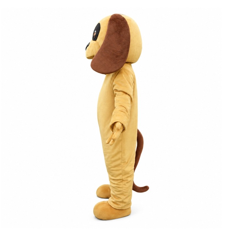 So Cute Cartoon Long Ears Brown Dog Mascot Costume