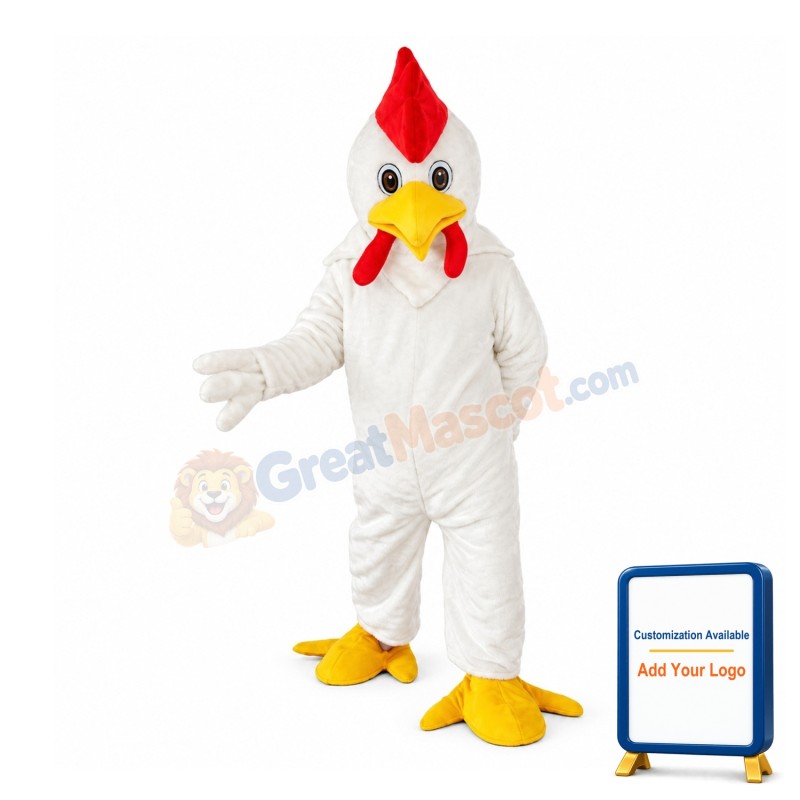 Adult Size Colorful Chicken Mascot Costume For Party