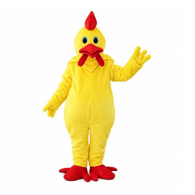 Adult Size Colorful Chicken Mascot Costume For Party