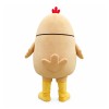 Super Cute Khaki Chicken With Blue Tie Mascot Costume