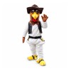 New Style Friendly Brown Chicken With Suit And Hat Mascot Costume