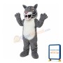 Fierce Grey & White Tiger Mascot Costume