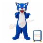 New Style Adult Blue & White Tiger Mascot Costume