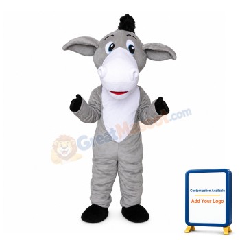 Classic Style Grey Donkey Mascot Costume