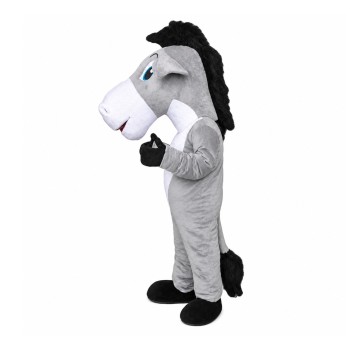 Classic Style Grey Donkey Mascot Costume