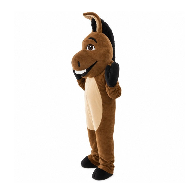 Adult Size Funny Brown Donkey Mascot Costume