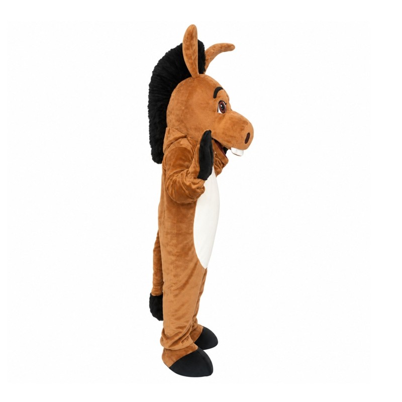 Adult Size Funny Brown Donkey Mascot Costume
