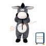 Unisex Cute Grey & White Donkey Mascot Costume