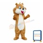 Happy Brown Squirrel Mascot Costume