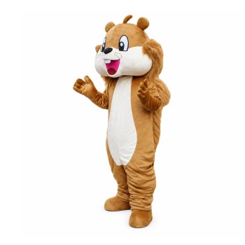 Happy Brown Squirrel Mascot Costume