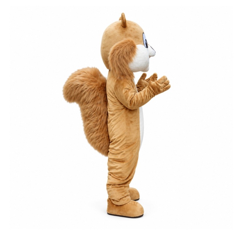 Happy Brown Squirrel Mascot Costume
