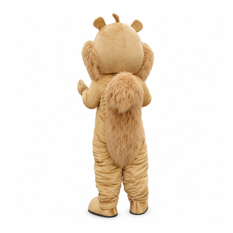 Happy Brown Squirrel Mascot Costume