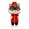 Adorable Cartoon Squirrel With Suit And Glasses Mascot Costume