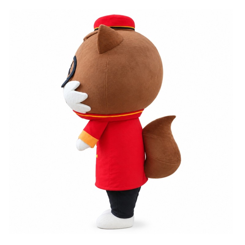 Adorable Cartoon Squirrel With Suit And Glasses Mascot Costume