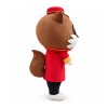 Adorable Cartoon Squirrel With Suit And Glasses Mascot Costume