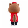 Adorable Cartoon Squirrel With Suit And Glasses Mascot Costume