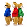 Pleasant Chipmunk Brothers With Colorful Top Mascot Costume
